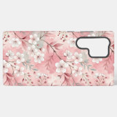 桜花柄ピンク SAMSUNG GALAXYケース (裏面横)