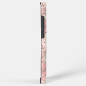 桜花柄ピンク SAMSUNG GALAXYケース (右側面)