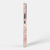 桜花柄ピンク SAMSUNG GALAXYケース (右側面)