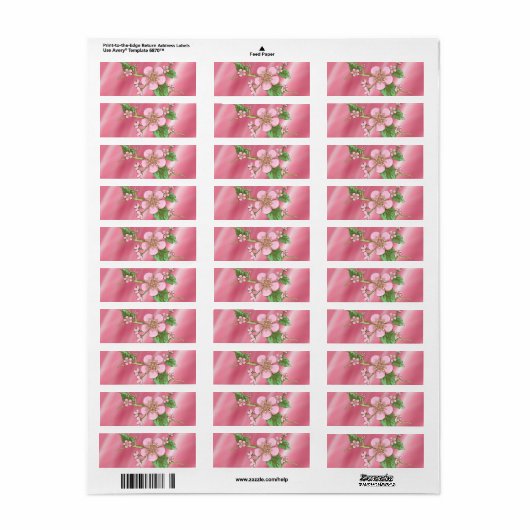 桜花 ラベル (フルシート)