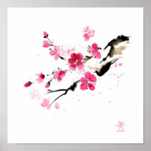 桜花。絵画の