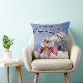 桜芸者の鳥が咲くさくらんぼ クッション (椅子)