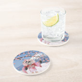 桜芸者の鳥が咲くさくらんぼ コースター (側面)