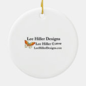 桜芸者の鳥が咲くさくらんぼ セラミックオーナメント (裏面)