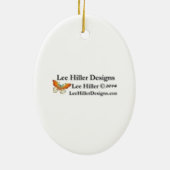 桜芸者の鳥が咲くさくらんぼ セラミックオーナメント (裏面)