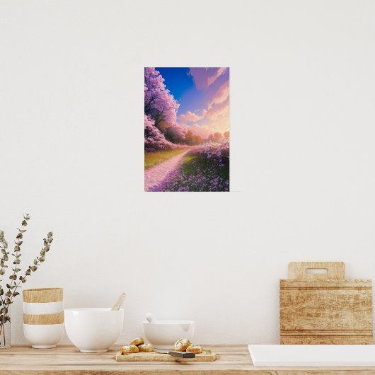 桜被覆パス ポスター (キッチン)