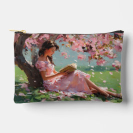 桜読書ガールポーチ アクセサリーポーチ