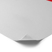 桜象形文字プリント ポスター (角)