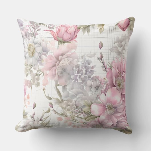 桜赤面セレナードボタニカル クッション (正面)