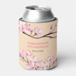 桜赤面ピンクさくらんぼブロッサムピーチ誕生日 缶クーラー