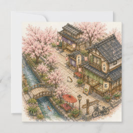 桜通り水彩画