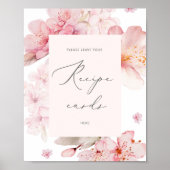 桜離れレシピカードはこちらポスター ポスター (正面)