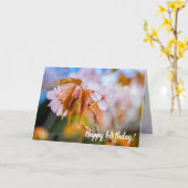 桜魅力的の春 カード (黄色い花)