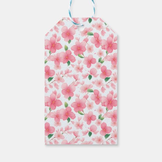 桜魅力的の花 ギフトタグ (裏面)