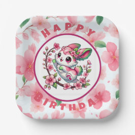 桜魅力的の花 ペーパープレート