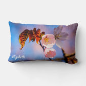 桜魅力的の花 ランバークッション (裏面)