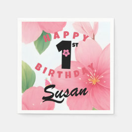 桜魅力的フラズナプキンス スタンダードカクテルナプキン