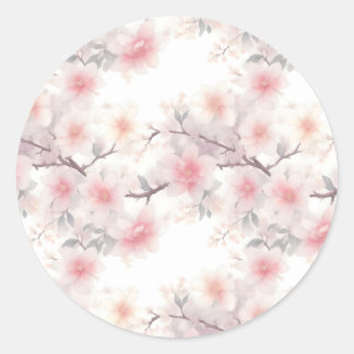 桜、さくらんぼブロッサム ラウンドシール