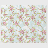 桜/さくらんぼ花 ラッピングペーパー (フラット)