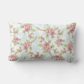 桜/さくらんぼ花 ランバークッション (裏面)