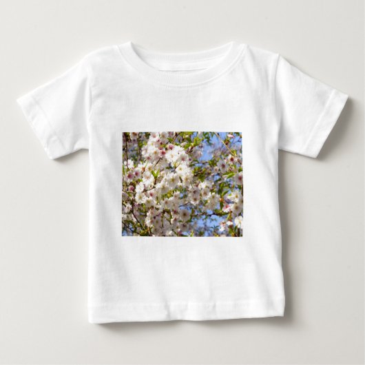 桜 さくら 満開 日本 京都 ベビーTシャツ (正面)