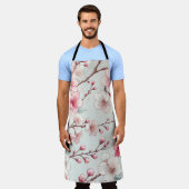 桜 エプロン (着用した状態)