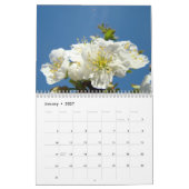 桜 カレンダー りんごの花 梨 桃 (1月 2027)