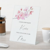 桜-キスブライダルシャワーゲーム数 台座サイン (インサイチュ)