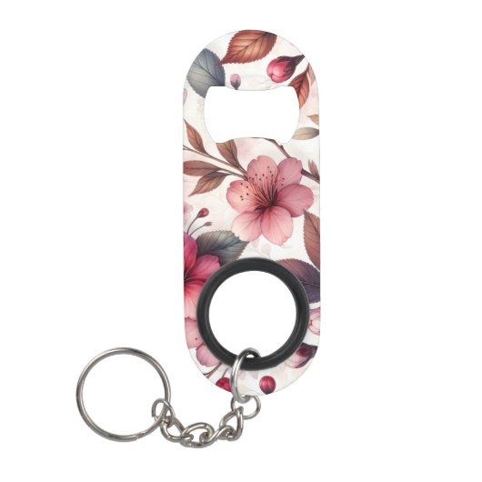 桜 キーホルダー栓抜き (正面)