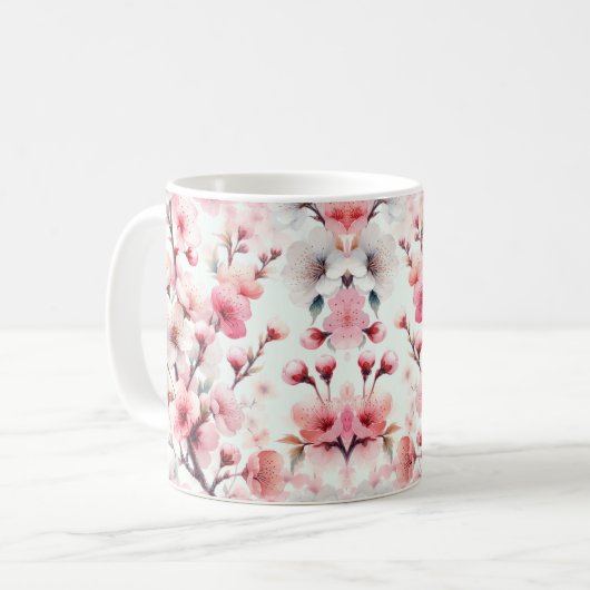 桜 コーヒーマグカップ (正面左)