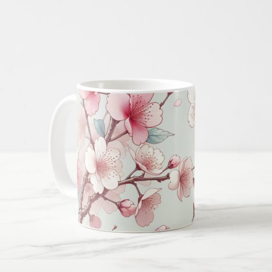 桜 コーヒーマグカップ (正面左)