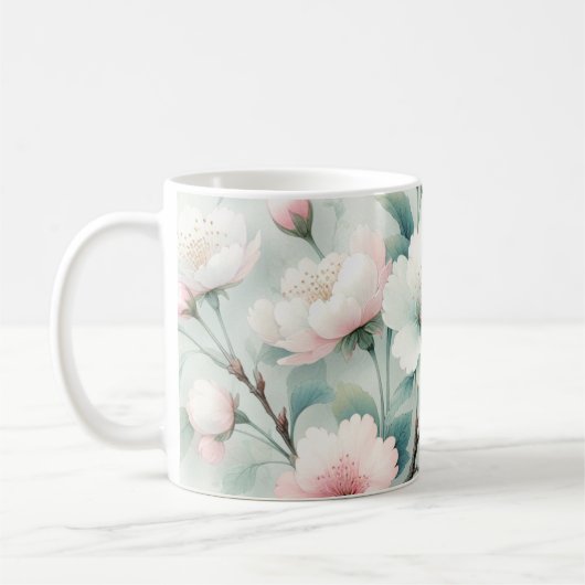 桜 コーヒーマグカップ (左)