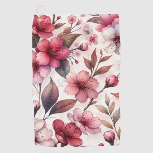 桜 ゴルフタオル (正面)