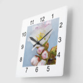 桜 スクエア壁時計 (傾斜)
