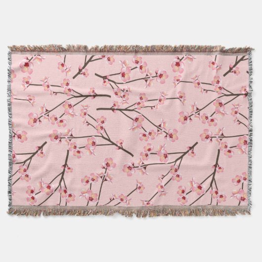 桜 スローブランケット (正面)