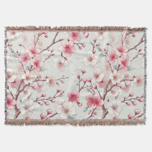 桜 スローブランケット (正面)