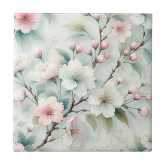 桜 タイル (正面)