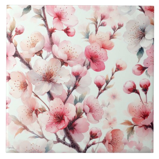 桜 タイル (正面)