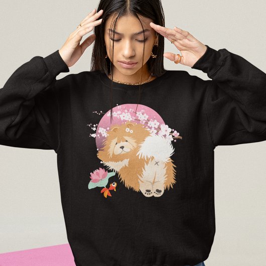 桜 – チャウ – ダークシャツ – スタイルを選択 Tシャツ