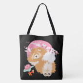 桜 – チャウ – トートまたはクロスボディバッグ トートバッグ (裏面)