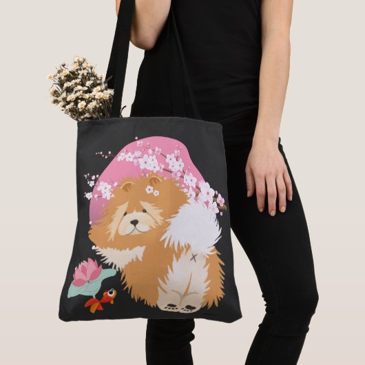 桜 – チャウ – トートまたはクロスボディバッグ トートバッグ (クローズアップ)