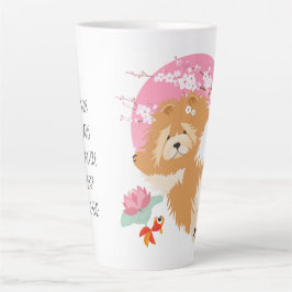 桜 – チャウ – ラテマグカップと文字カスタマイズ カフェラテマグ