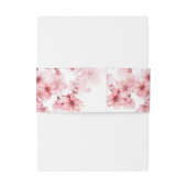 桜 ピンク ホワイト ウェディング 招待状ベリーバンド (裏面例)