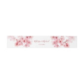 桜 ピンク ホワイト ウェディング 招待状ベリーバンド (フラット)
