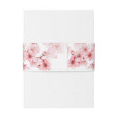 桜 ピンク ホワイト ウェディング 招待状ベリーバンド (裏面例)