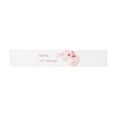 桜 ピンク ホワイト ウェディング 招待状ベリーバンド (フラット)