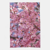 桜 ピンク 桜 空 キッチンタオル (縦)