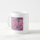 桜 ピンク 桜 空 コーヒーマグカップ (正面左)