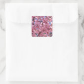 桜 ピンク 桜 空 スクエアシール (バッグ)