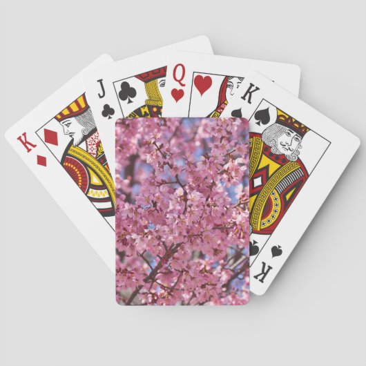 桜 ピンク 桜 空 トランプ (裏面)